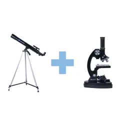 Rinkinys: teleskopas ir mikroskopas