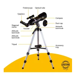 Teleskopas kelionėms Levenhuk Skyline Travel 80