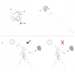 Sun filter for telescope 60-80 mm Sun Catcher