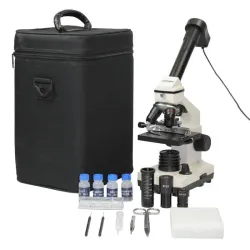 Microscope with camera and accessories 20X-1280X